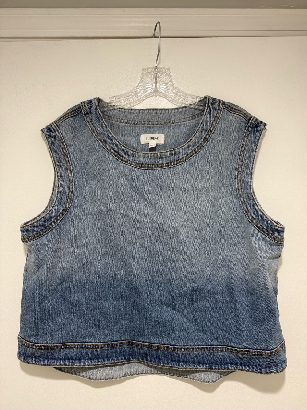 Evereve Light Denim Sleeveless Tank